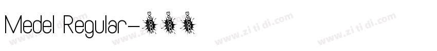 Medel Regular字体转换